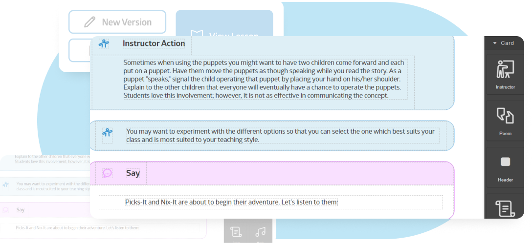 Pasela app screenshot: Customizable Lessons